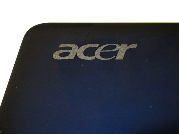 Logo Acer sulla cover dell'Aspire One