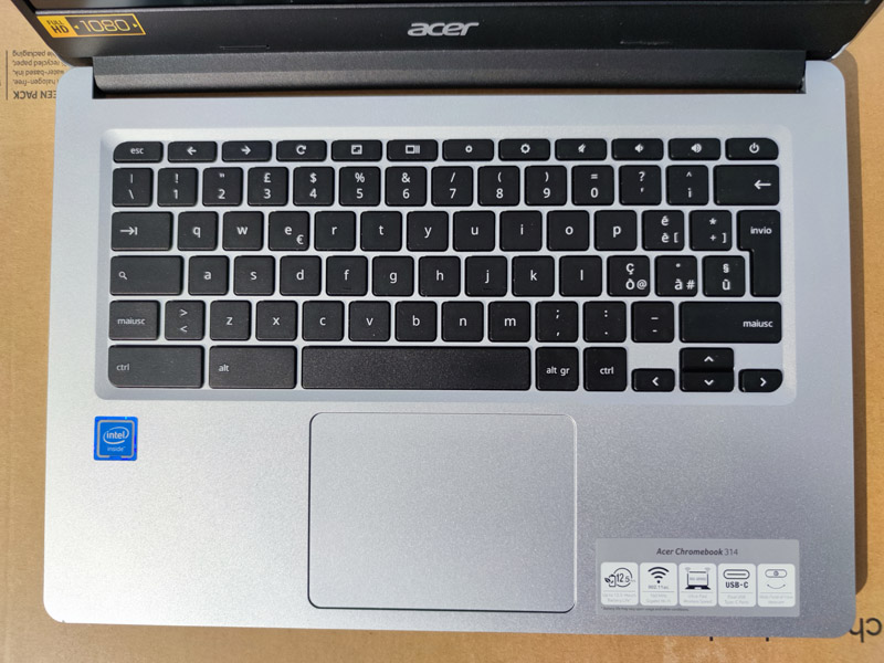 Acer Chromebook 314 tastiera