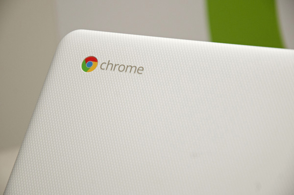 Logo di Chrome OS e texture a rilievo