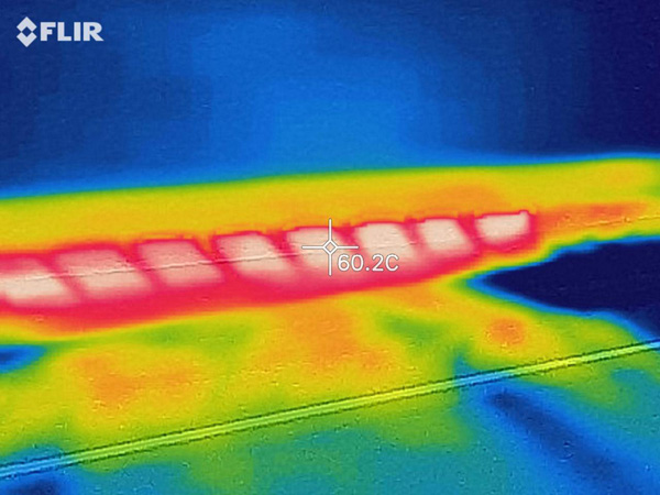 Temperature sullo sbocco del sistema di raffreddamento