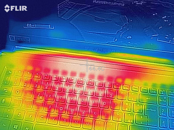 Termocamera: temperature percepite sulla tastiera