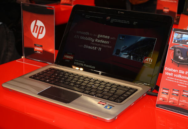 Notebook HP con piattaforma AMD Vision