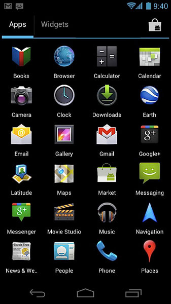 Android 4.0 Ice Cream Sandwich applicazioni