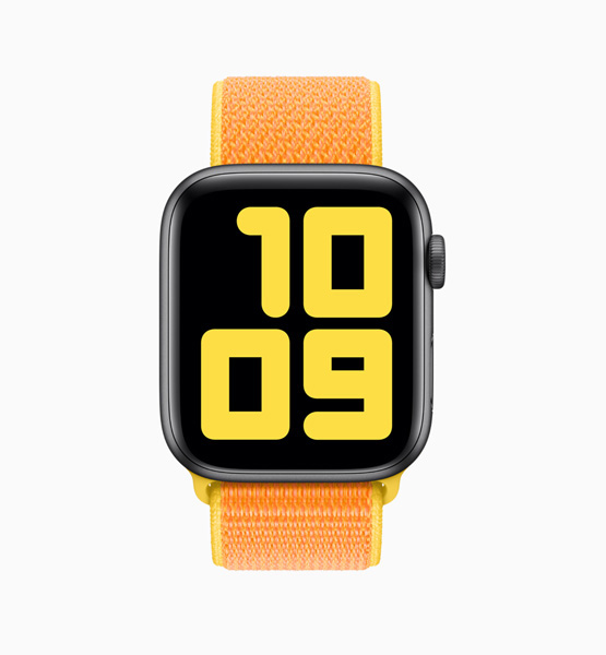 Apple Watch cinturino giallo canarino