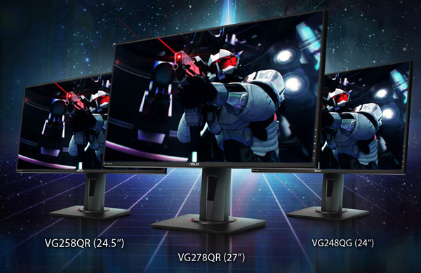 ASUS VG278QR, VG258QR VG248QG gaming monitor