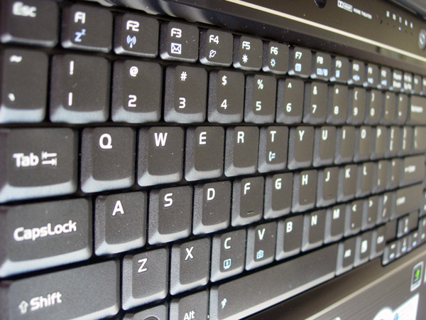 La tastiera di un notebook