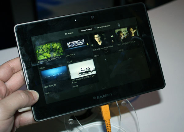 Blackberry Playbook video