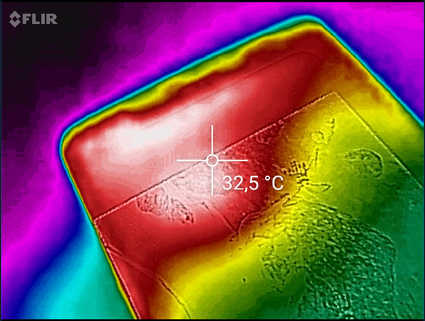 Temperature di soglia sul lato anteriore