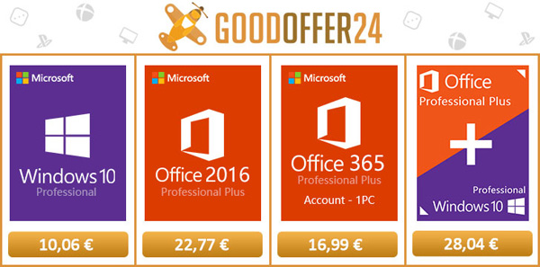 licenze per Windows 10 e Office a partire da soli 10€