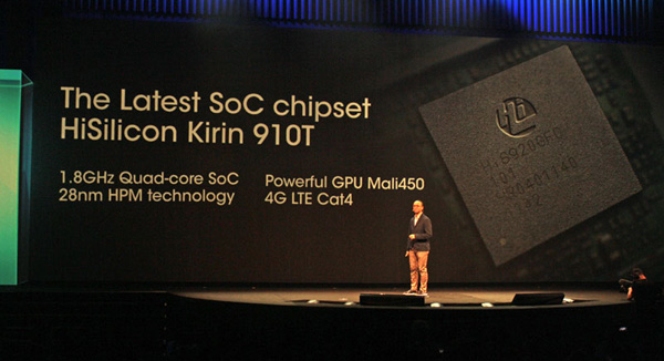 Huawei Ascend P7 con SoC HiSilicon Kirin quad-core