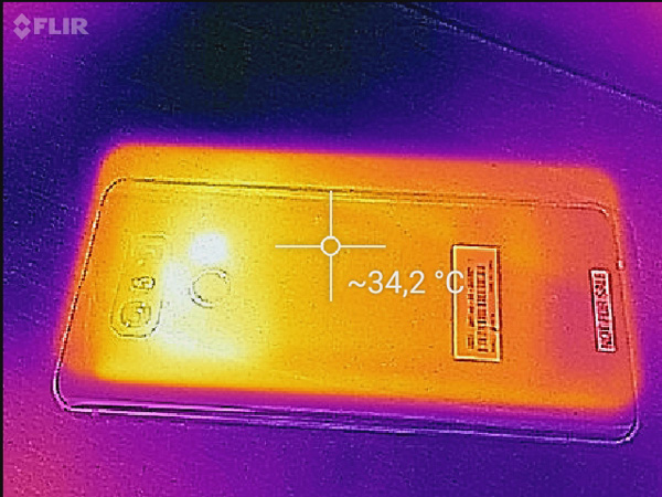 La termocamera Flir ha rilevato temperature un po' sopra la media