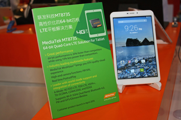 Mediatek MT8735 integra un modem LTE