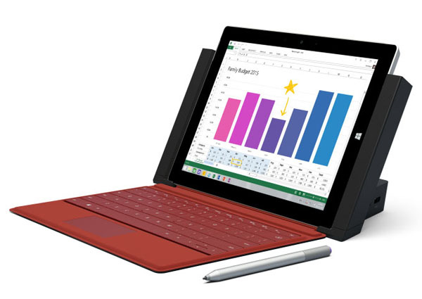 Surface 3 con la sua dock