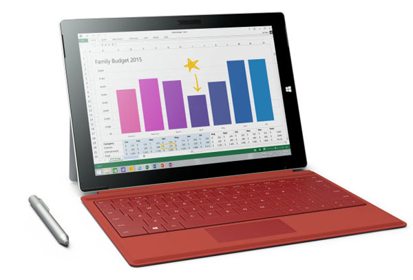 Surface 3 ha un display da 10.8 pollici