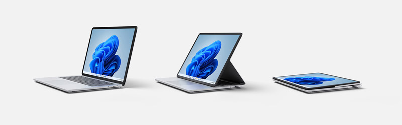 Le tre modalità di utilizzo di Microsoft Surface Laptop Studio