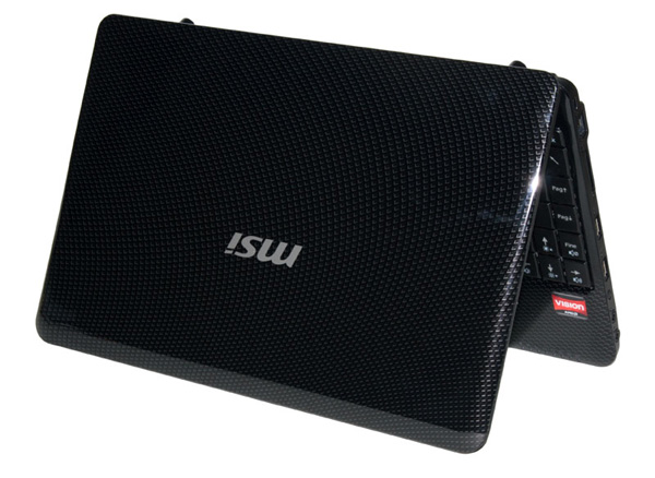 Design del netbook Wind U250 di MSI