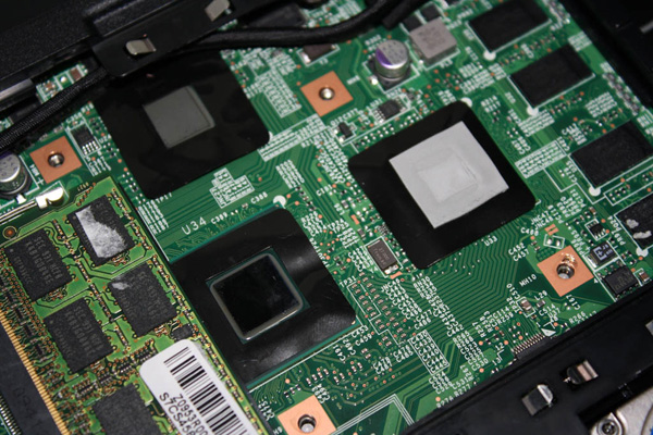 Chipshot del processore, chipset e GPU