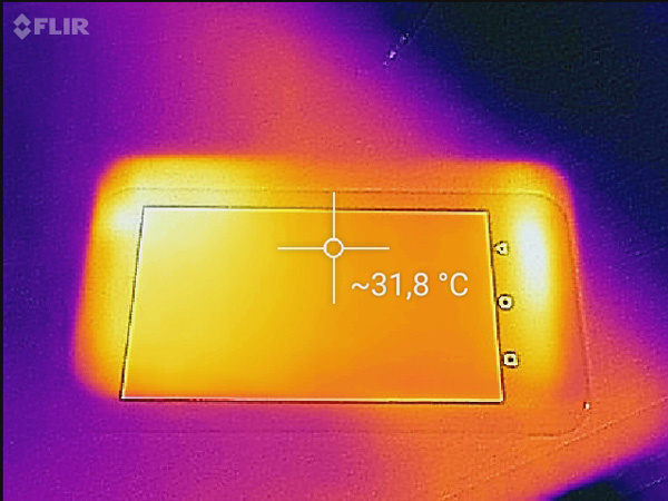 Temperature sul lato frontale