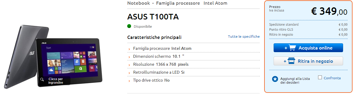 ASUS Transformer Book T100