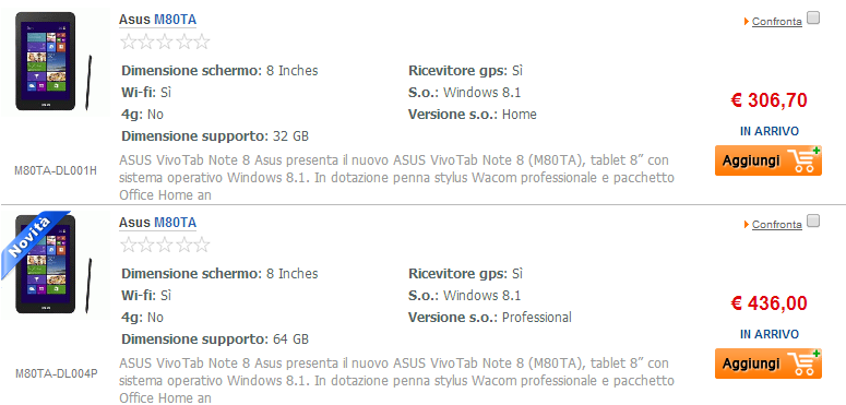 ASUS VivoTab Note 8