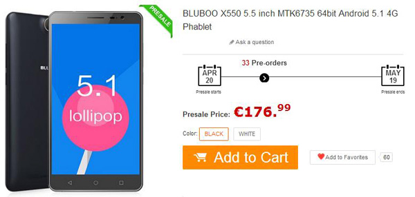 Bluboo X550