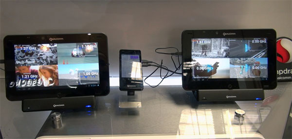Multiprocessore asincrono su vari prototipi di tablet e smartphone Qualcomm Snapdragon S4