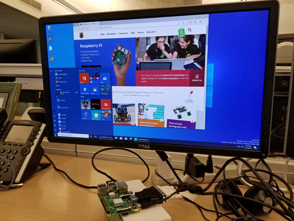 Windows 10 ARM su Raspberry Pi 3