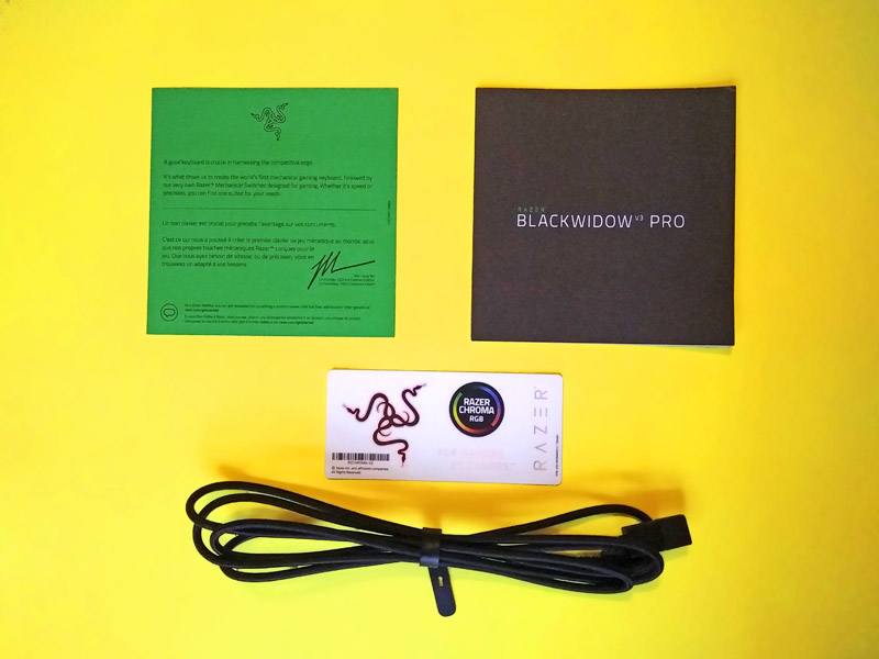 Razer Blackwidow V3 Pro unboxing