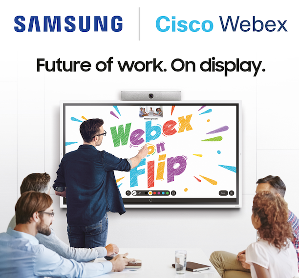 Samsung Flip 2 con Webex on Flip 