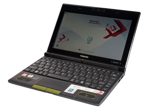 Toshiba NB550D aperto