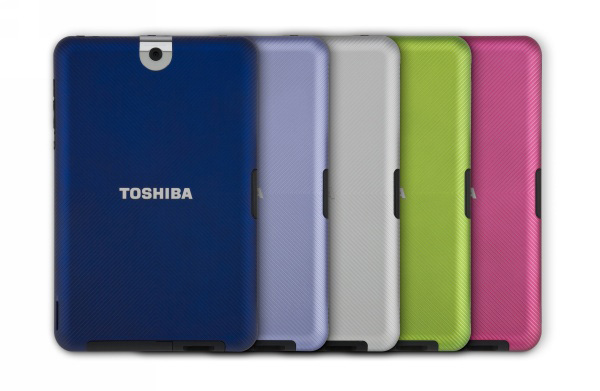 Cover colorate intercambiabili del tablet Toshiba