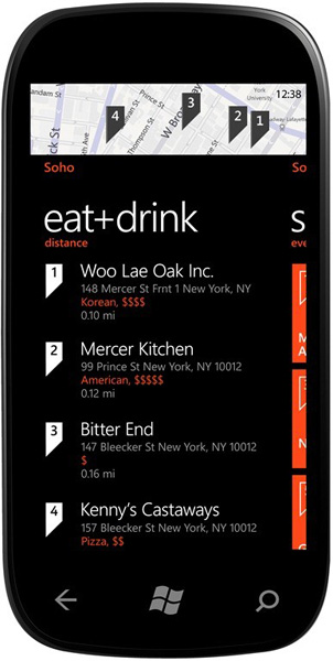 Windows Phone 7.5 Mango Messaggi